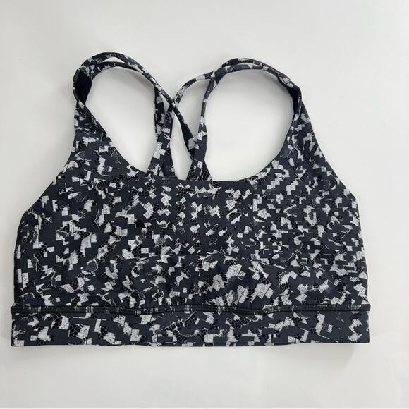Lululemon Energy Bra Medium Support, B-D Cup
Urban Block Ice Grey Black sz 6 - Picture 4 of 5